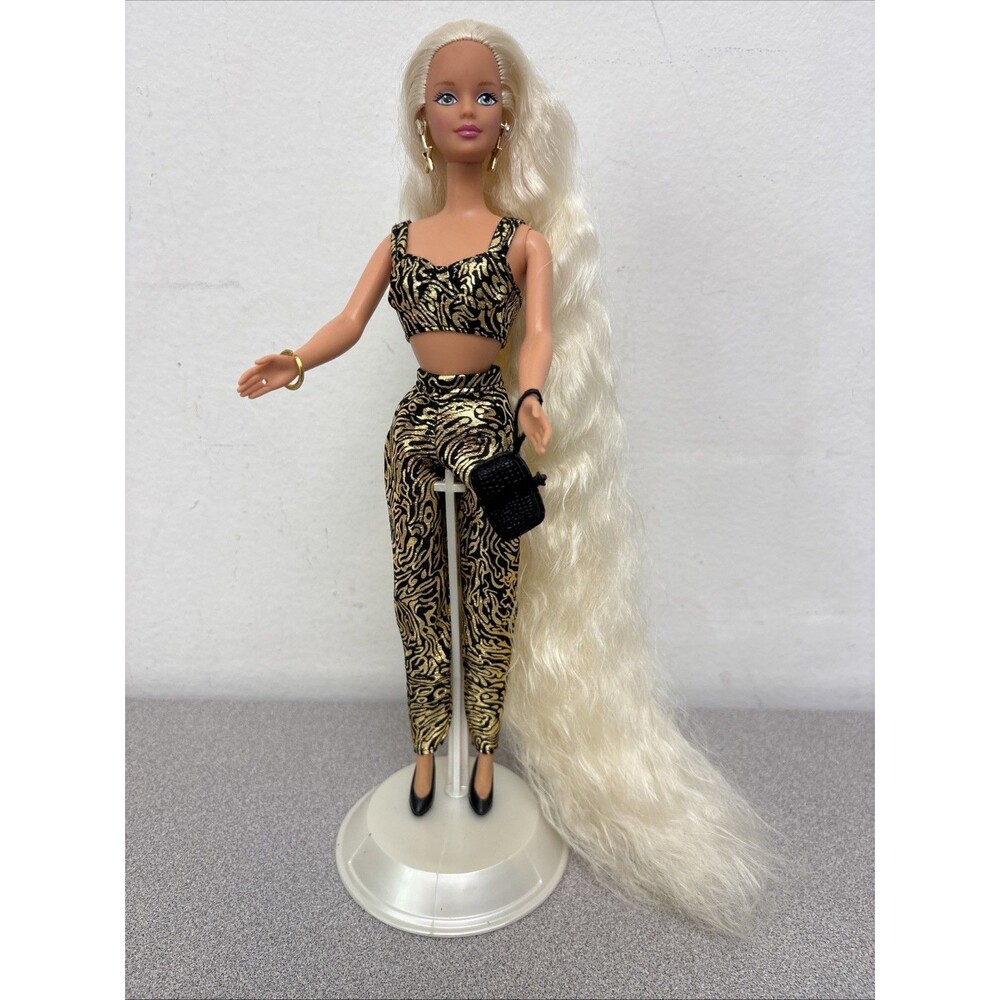 Mattel Barbie Doll Extra Long Hair, 1991 Redressed 90’s Outfit